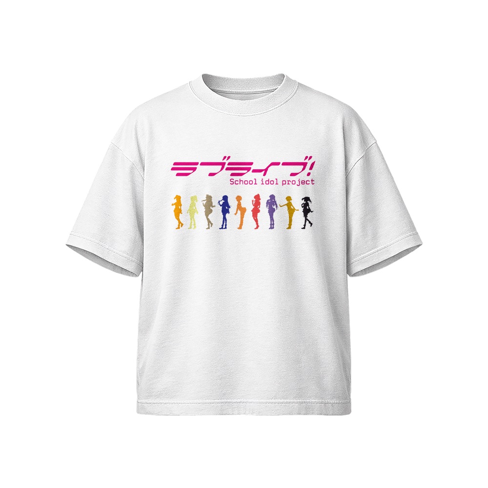 Love Live T-Shirt – Vintage School Idol Project Anime Character Silhouette Graphic Tee