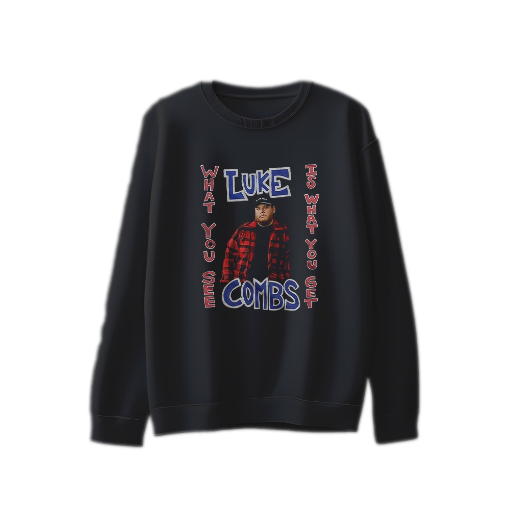 Luke Combs T-Shirt – Vintage What You See Is What You Get Country Music Graphic Tee