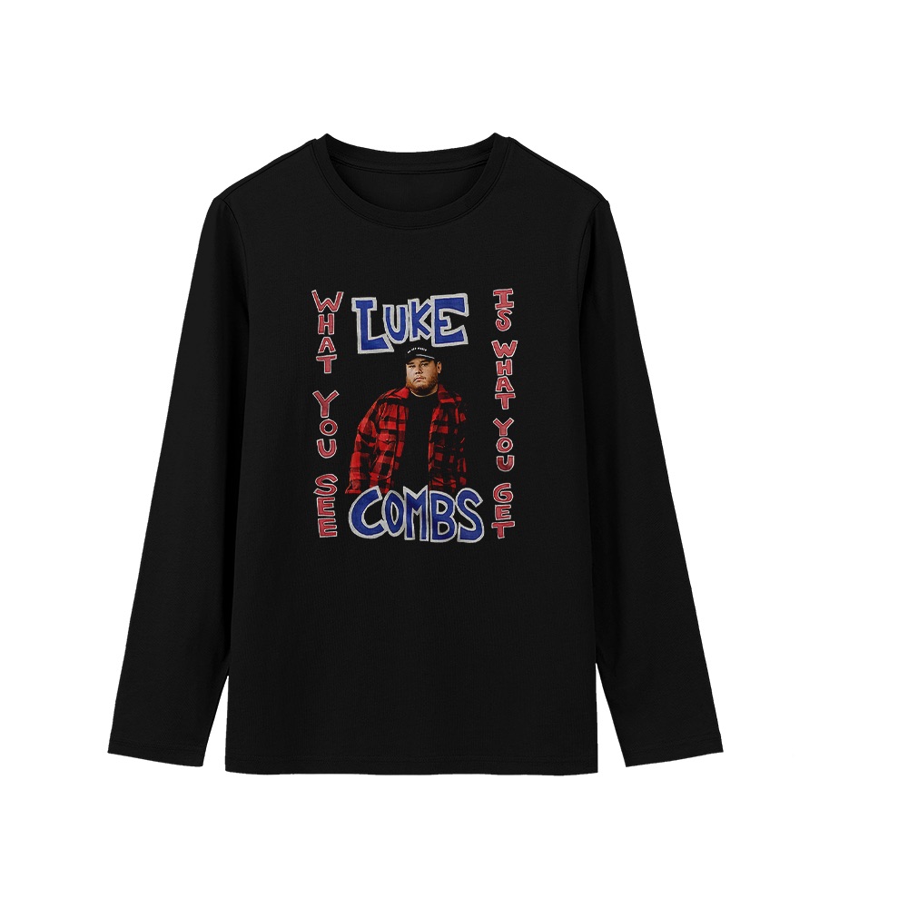 Luke Combs T-Shirt – Vintage What You See Is What You Get Country Music Graphic Tee
