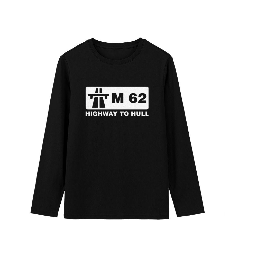 M62 Highway to Hull T-Shirt – Vintage British Motorway Road Sign Graphic Tee
