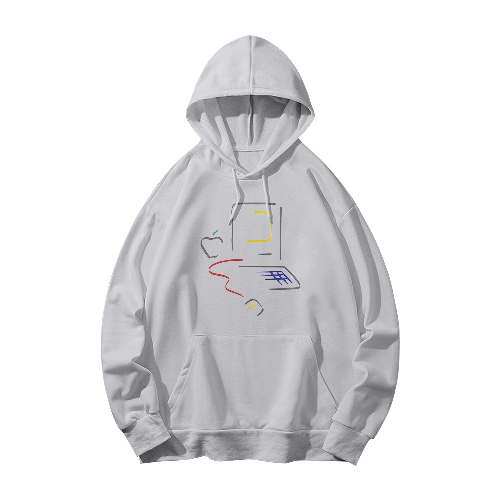 Vintage Apple Computer T-Shirt – Retro Macintosh Line Art Tech Culture Graphic Tee