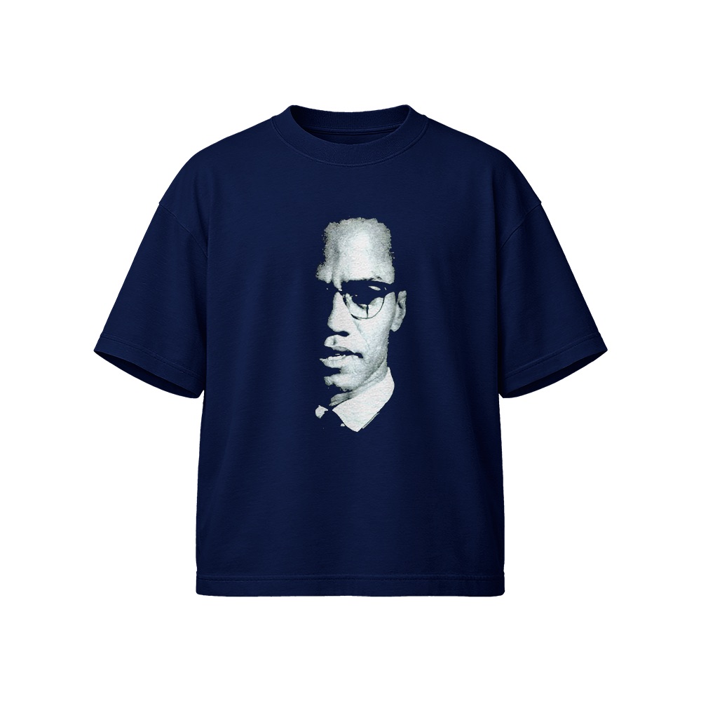 Malcolm X T-Shirt – Vintage Civil Rights Leader Portrait Graphic Tee