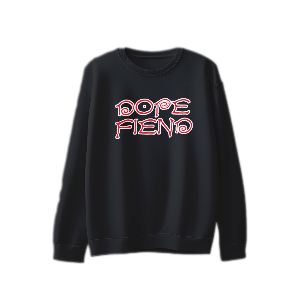 Dope Fiend T-Shirt – Vintage Red Typography Alternative Streetwear Graphic Tee