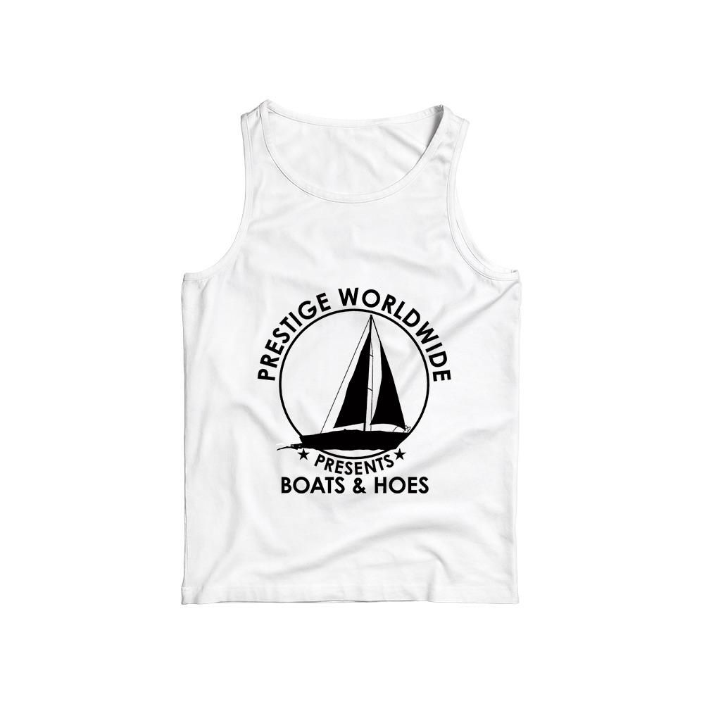 Prestige Worldwide T-Shirt – Vintage Step Brothers Boats and Hoes Comedy Graphic Tee