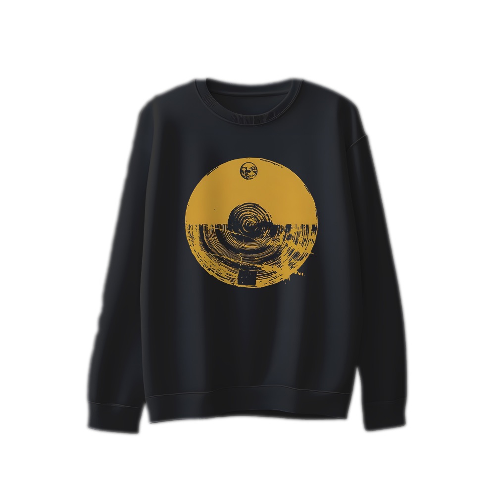Militia T-Shirt – Vintage Industrial Metal Distressed Sun Planet Graphic Tee