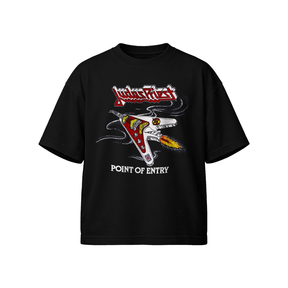 Judas Priest T-Shirt – Vintage Point of Entry Heavy Metal Band Graphic Tee