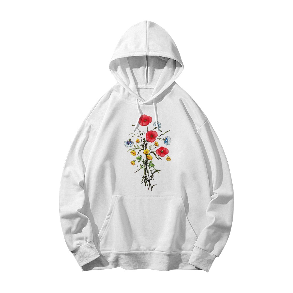 Wildflowers T-Shirt – Vintage Red Poppies Botanical Floral Graphic Tee