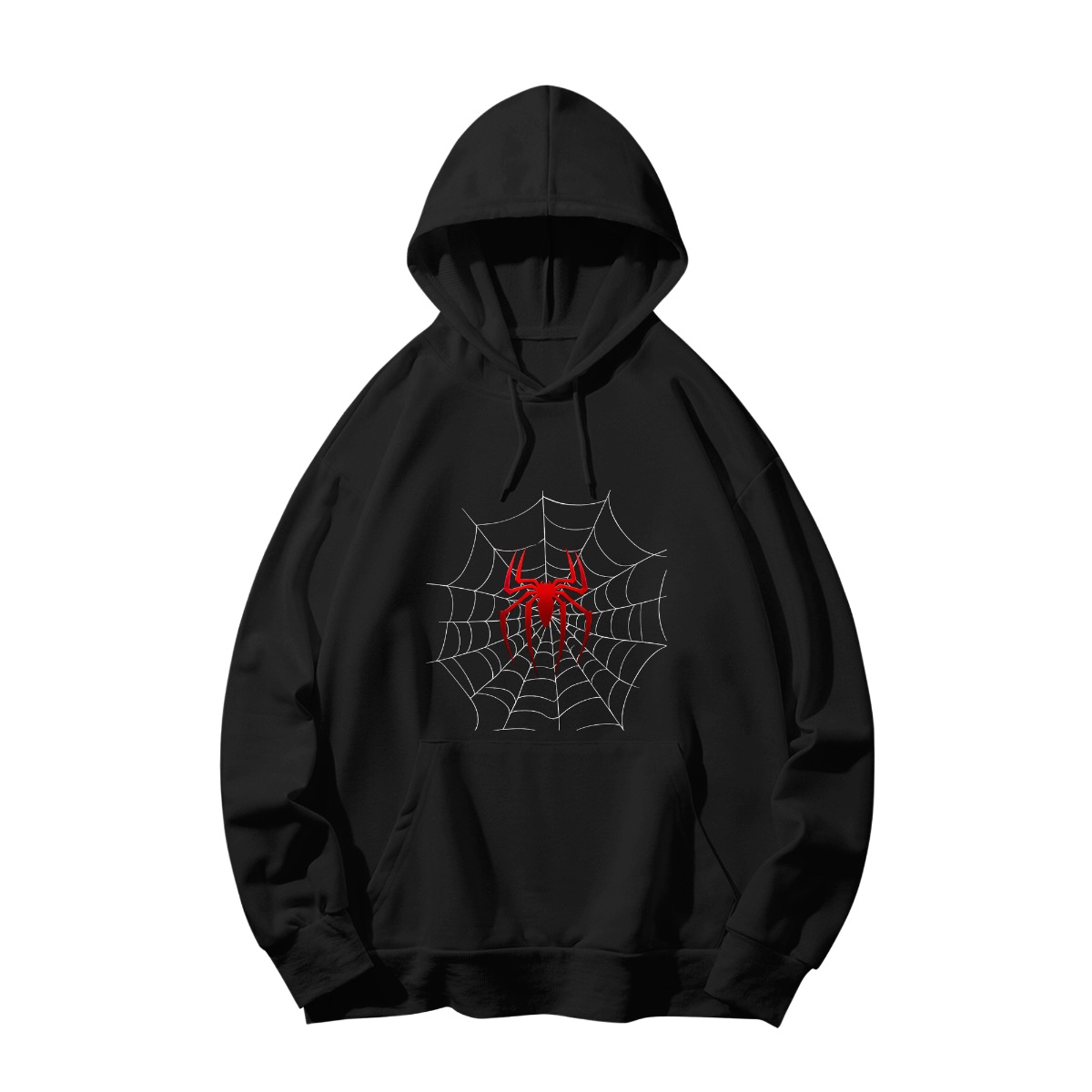 Classic Red Spider Graphic T-Shirt - Vintage Superhero Comic Apparel - Premium Black Cotton Oversized Streetwear Tee