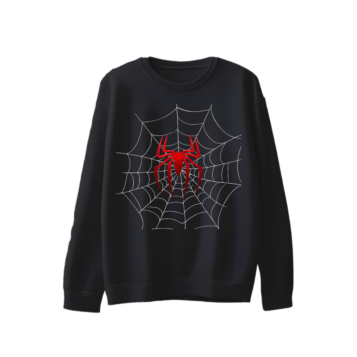 Classic Red Spider Graphic T-Shirt - Vintage Superhero Comic Apparel - Premium Black Cotton Oversized Streetwear Tee