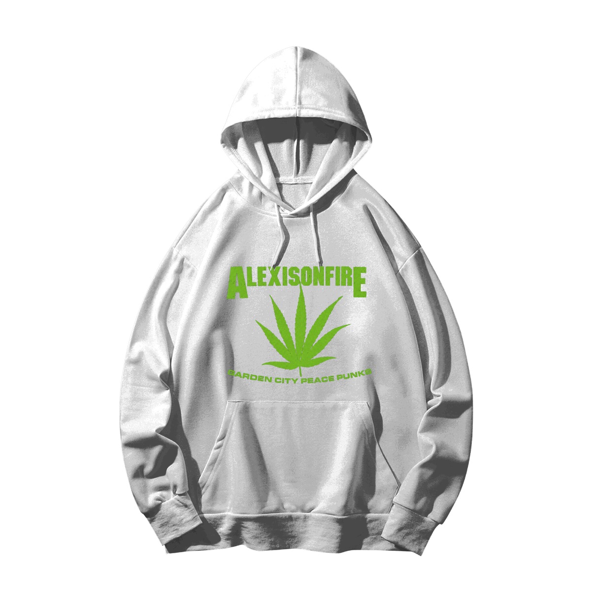 Alexisonfire Green Cannabis Leaf Punk Rock Band Tee - Garden City Peace Punk