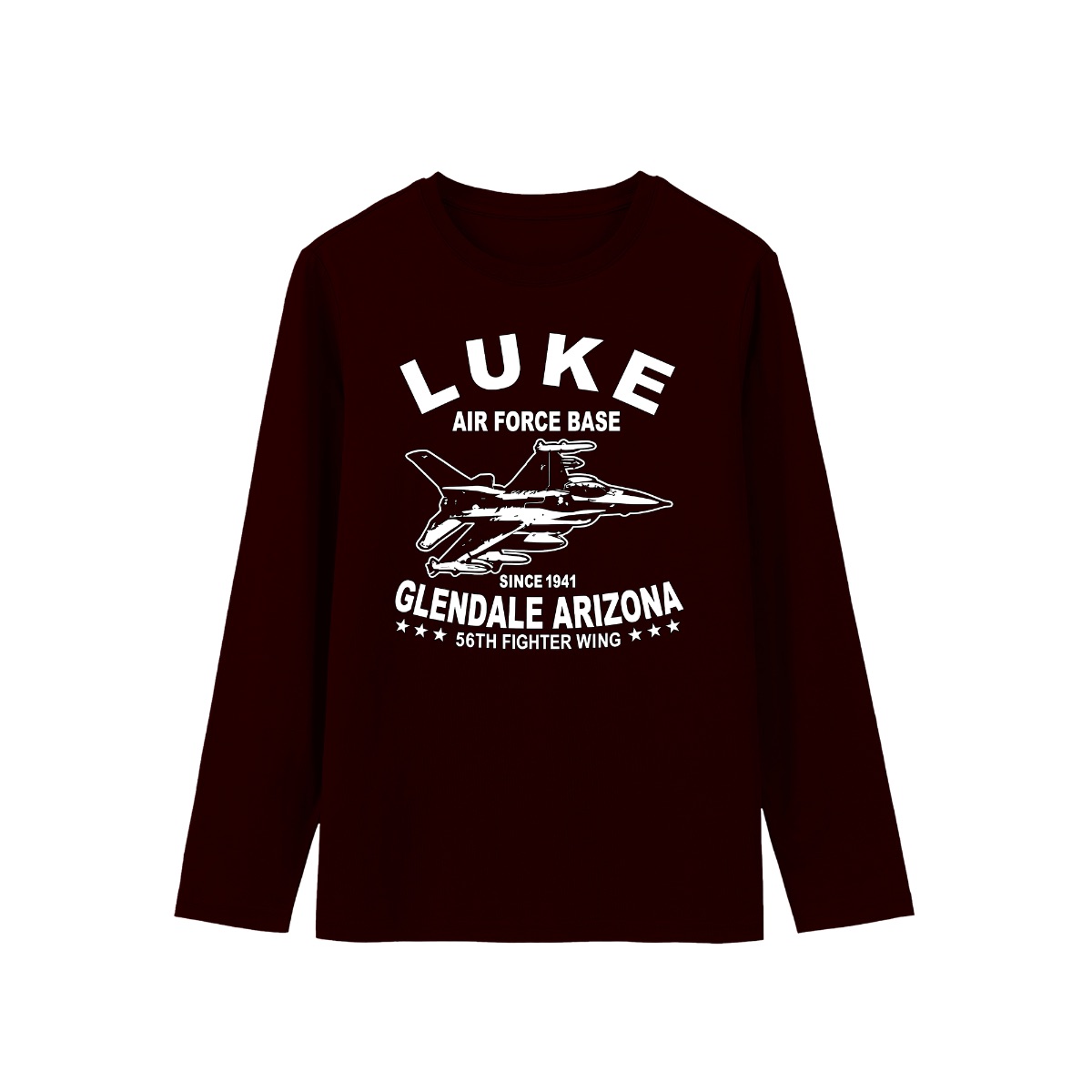 Luke Air Force Base F-16 Fighter Jet Graphic Tee - Glendale Arizona
