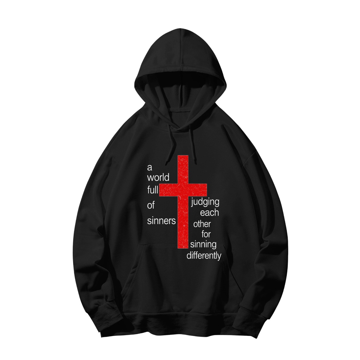 A World Full of Sinners Philosophy Typography Tee