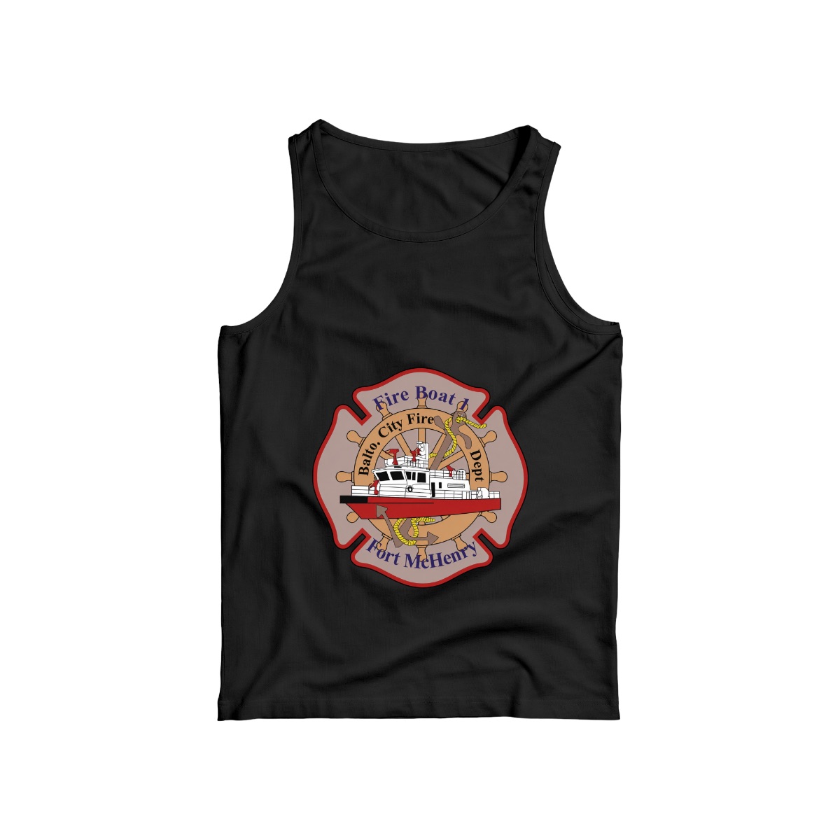 Baltimore Fire Department Fireboat 1 Fort McHenry Graphic T-Shirt
