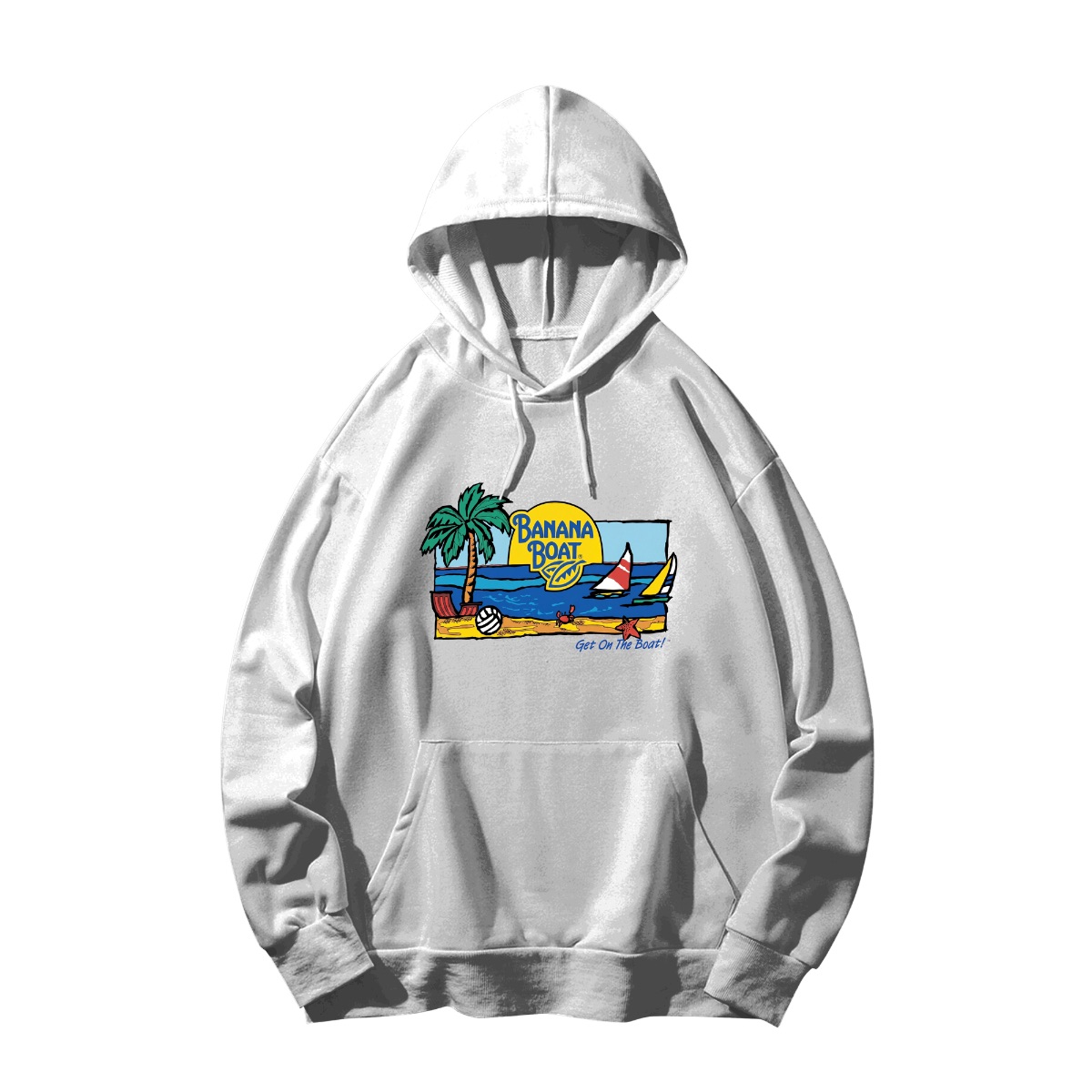 Vintage Banana Boat Sunscreen Shirt - Retro Tropical Beach Get On The Boat Graphic Tee