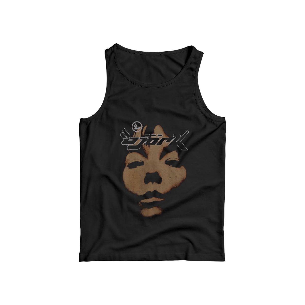 Vintage Bjork Portrait T-Shirt, 90s Electronic Pop Graphic Tee, Retro Icelandic Singer Face Art Shirt, Avant-Garde Streetwear Merch