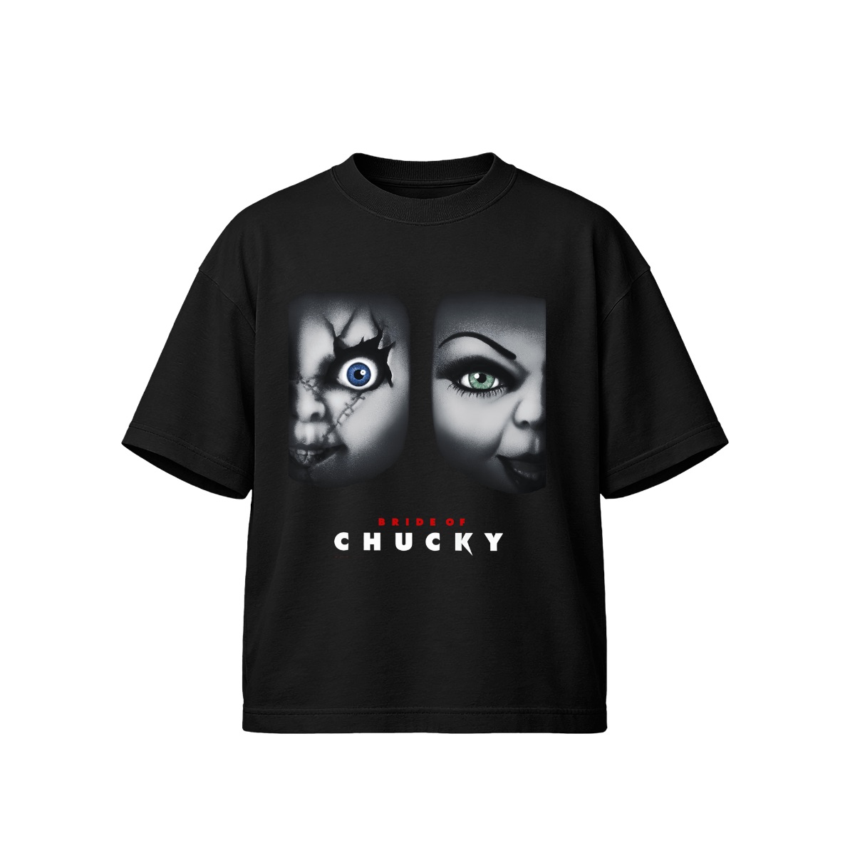 Bride of Chucky Horror Movie T-Shirt, Classic Halloween Graphic Tee, Vintage Chucky and Tiffany Doll Movie Fan Shirt