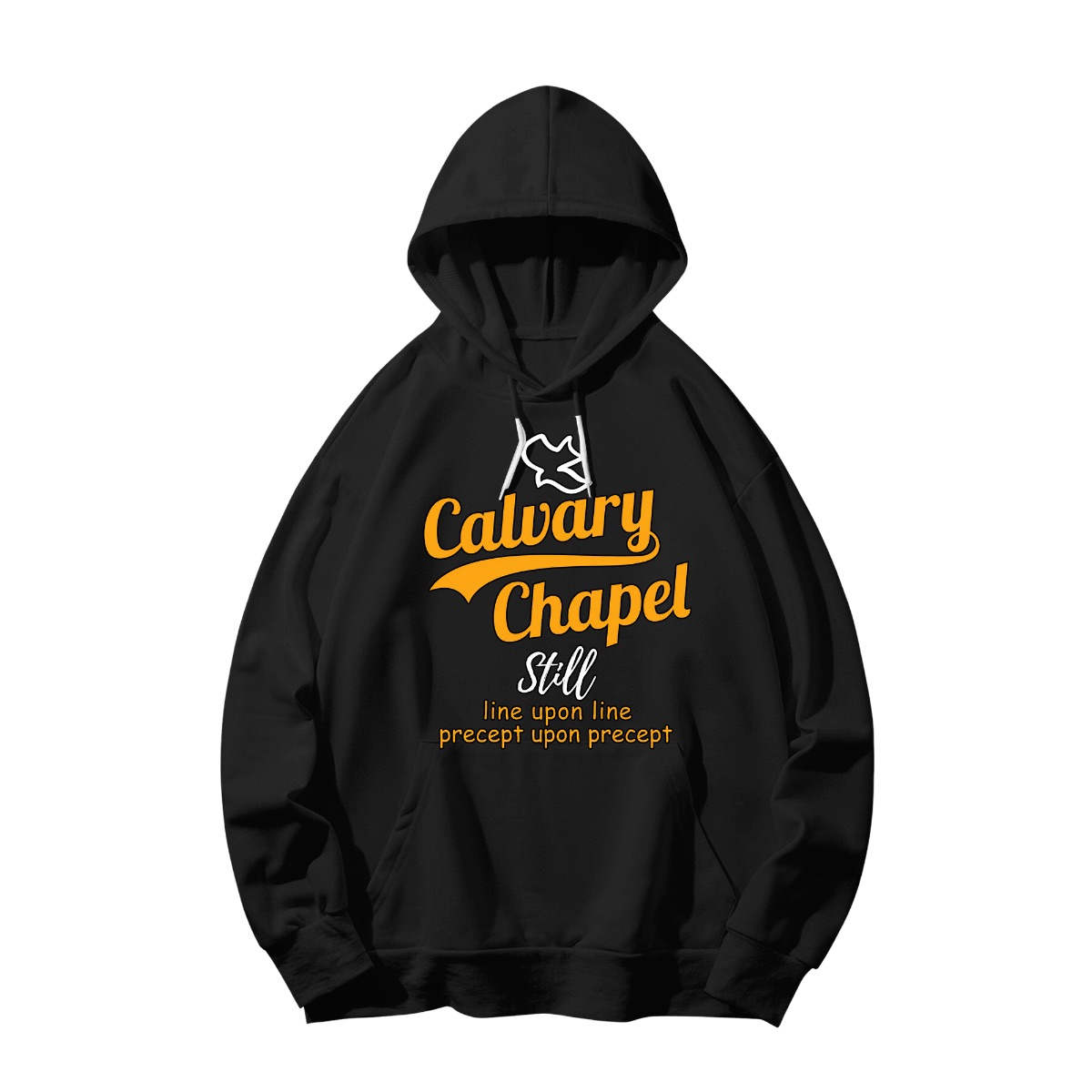 Calvary Chapel Line Upon Precept Christian T-Shirt - Faith Dove Logo Bible Verse Graphic Tee