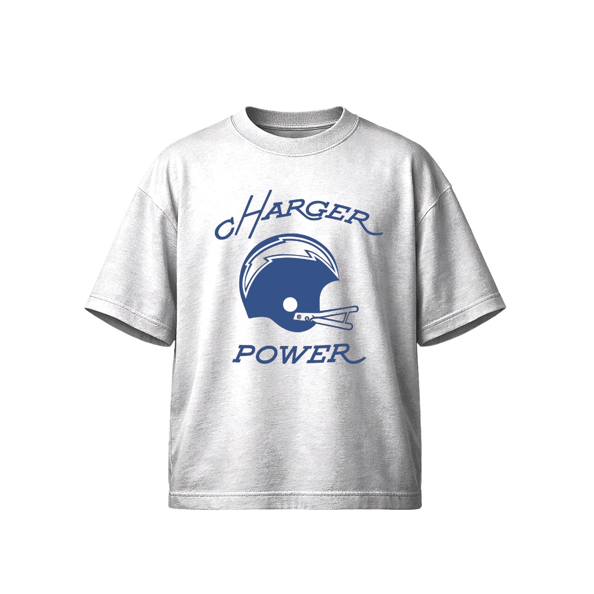 Vintage Charger Power Football Shirt - Retro Football Helmet Sports Fan Apparel Graphic Tee