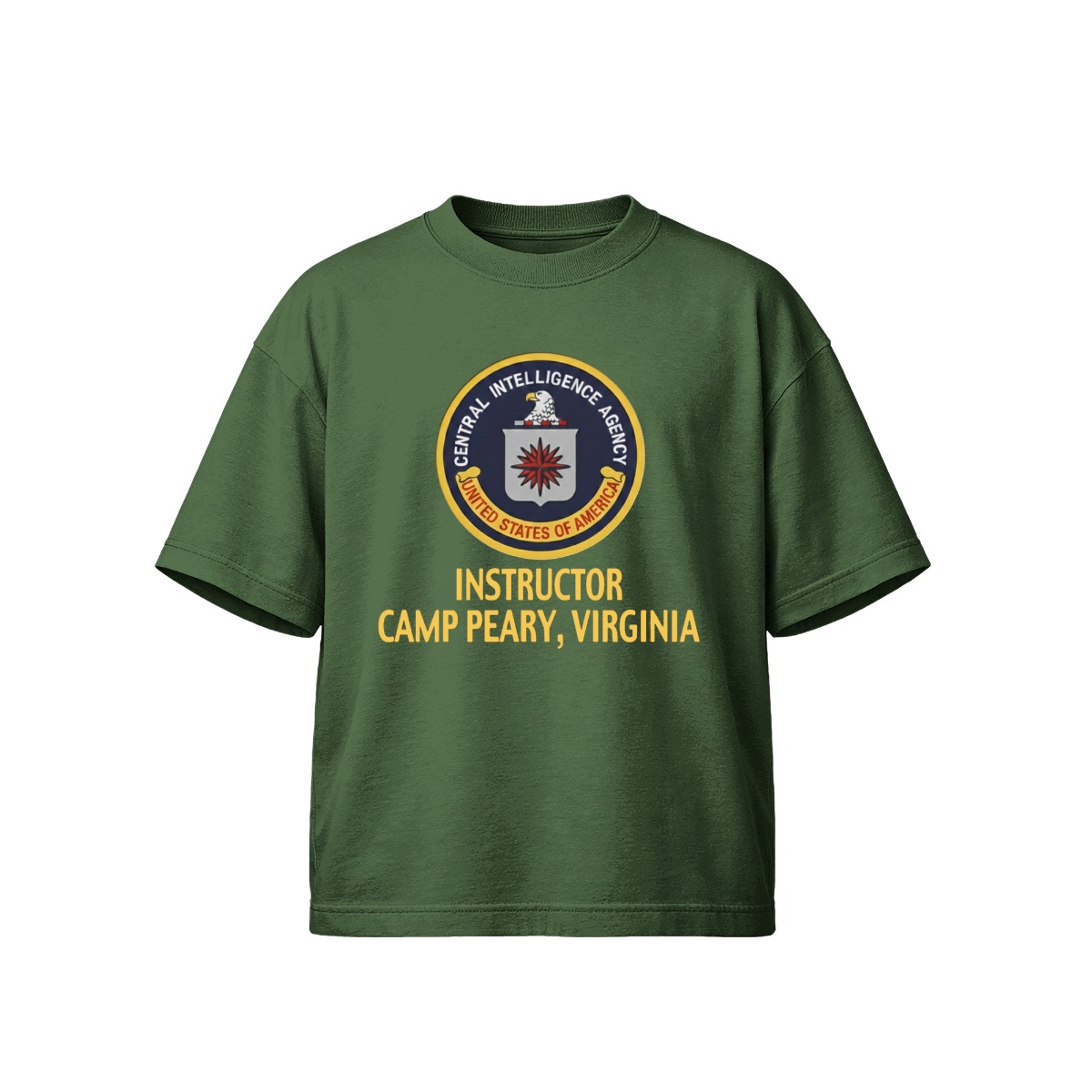 CIA Instructor Camp Peary Virginia Shirt - Central Intelligence Agency Military Style Graphic Tee